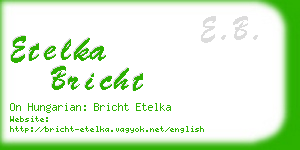 etelka bricht business card